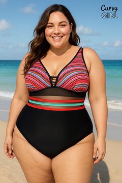 Immagine di PLUS SIZE TUMMY CONTROL SWIM SUIT